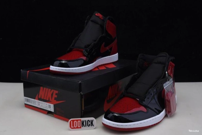 Rep TBK 1 Jordan Bred 555088-063 Patent Air High OG 0822